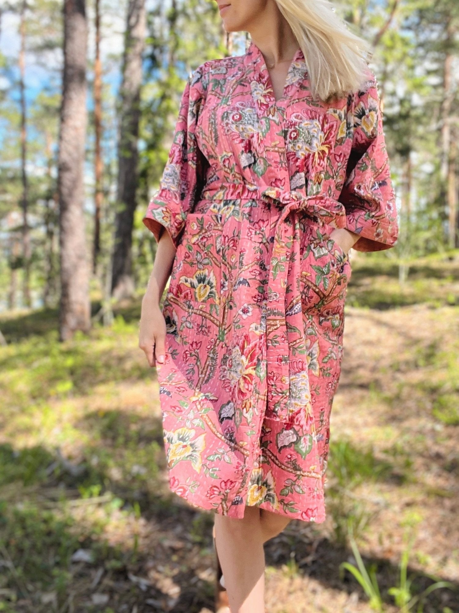 By Linn Andersen - Kantha Kimono bomull, madeira by By Linn Andersen | stylebykul