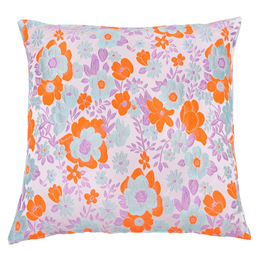 DAGNY - Cushion flowers, purple/orange by Dagny | stylebykul