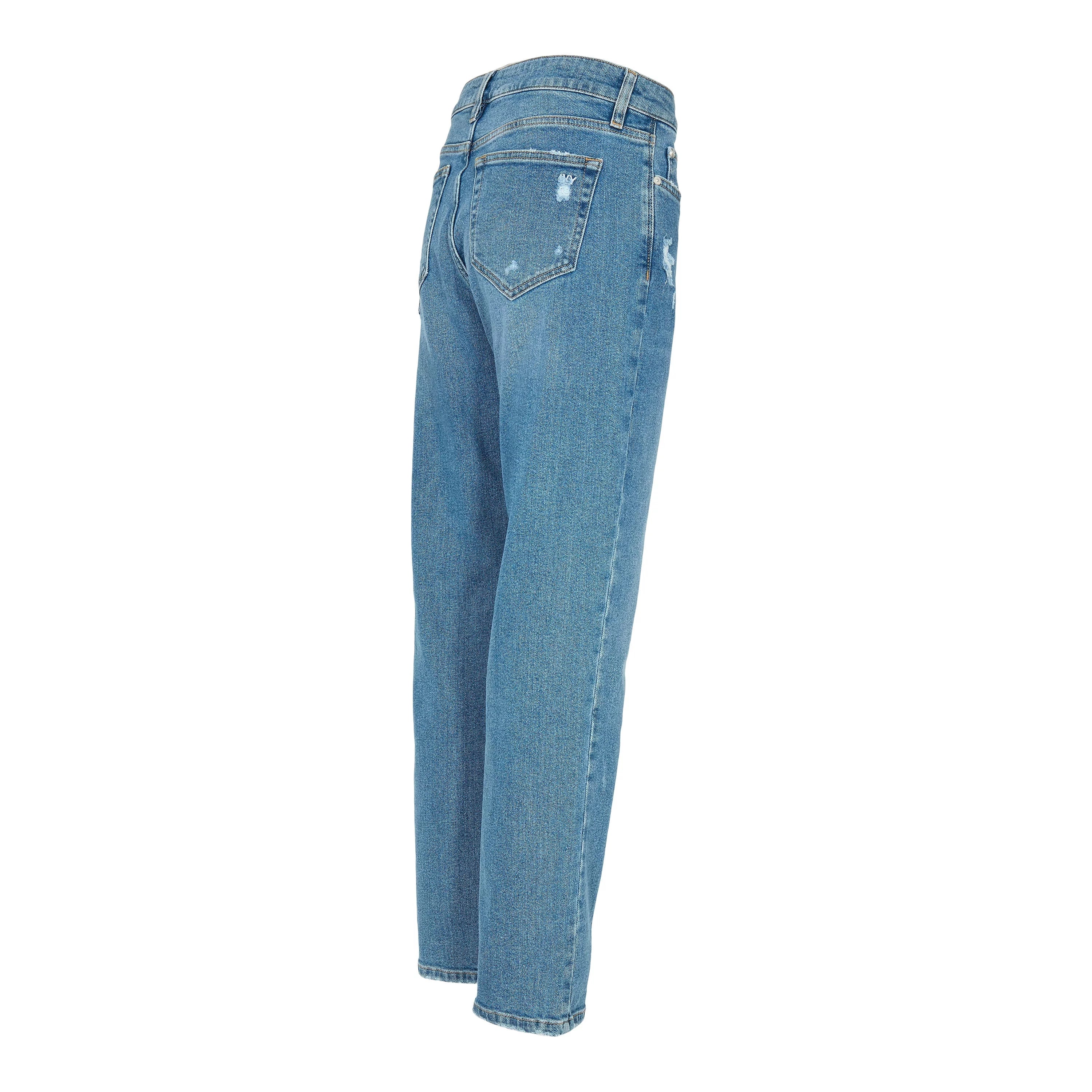 Ivy - Tonya Earth Jeans Wash, Mid Blue Alaska by Ivy | stylebykul